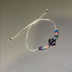 Nautical Anchor Beaded Bracelet